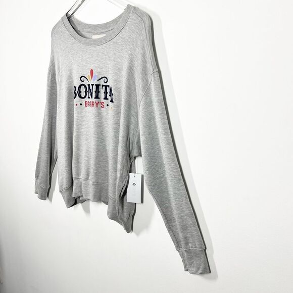 Barry’s Bootcamp Women’s Size Extra Large XL NWT Bonita Springs Sweatshirt Gray - Picture 2 of 13